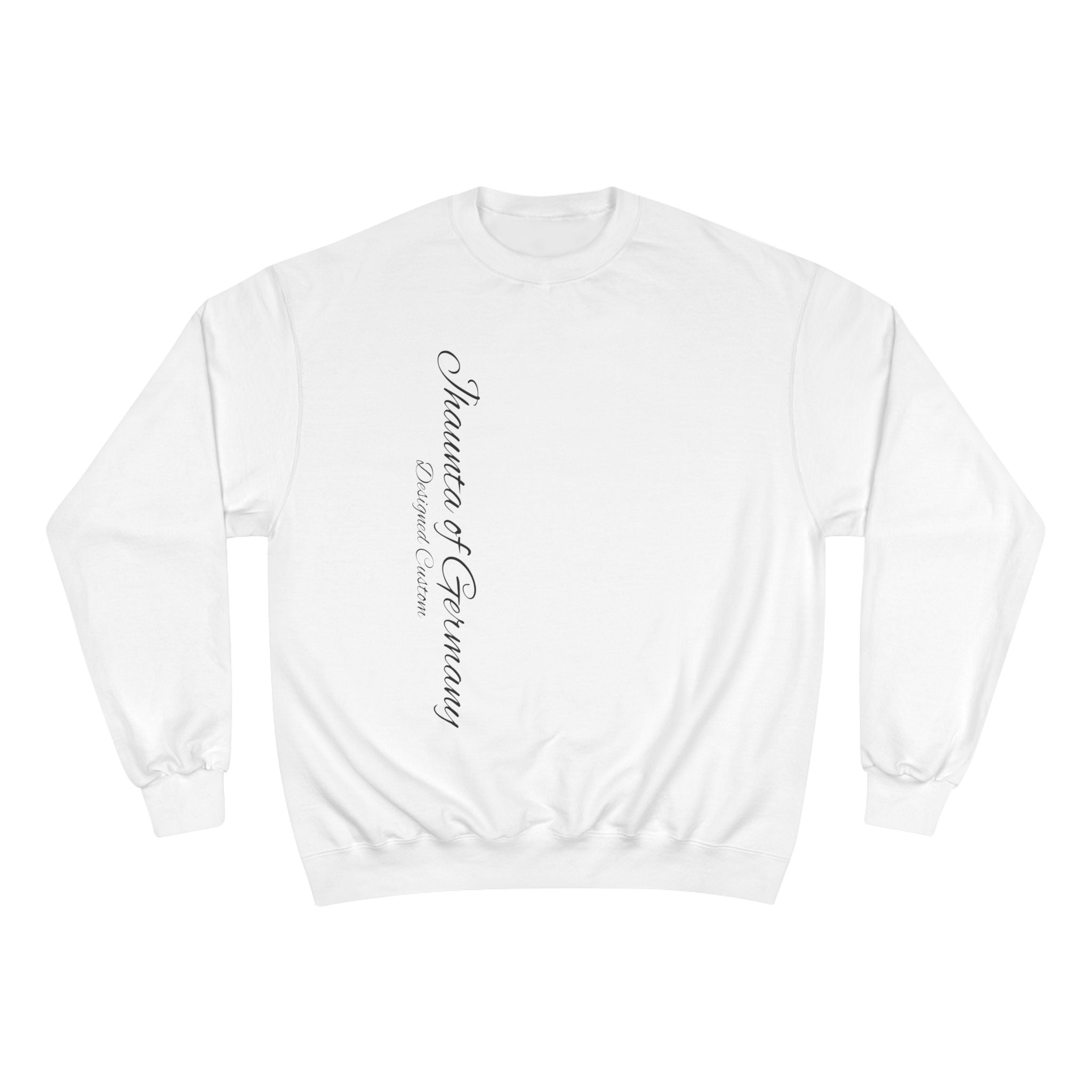 Designer custom edition - Minimalist Champion Sweatshirt, Cozy Oversized Apparel, Gift for Friends, Casual Winter Wear, Stylish Layering Top, Unisex Streetwear