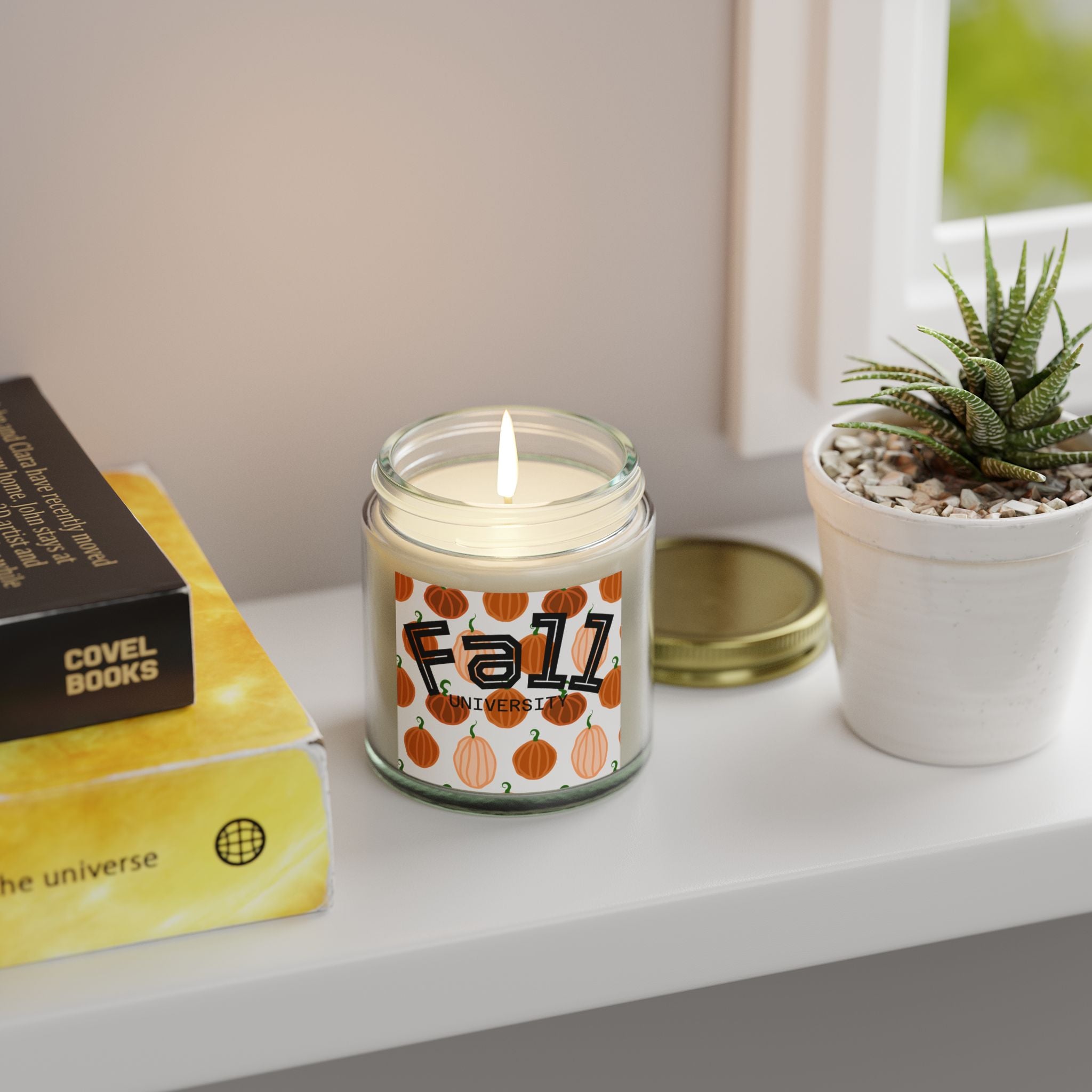 Pumpkin Spice Scented Candle | Fall Decor, Autumn Gift, Cozy Vibes, Seasonal Candle, Decorative Candle