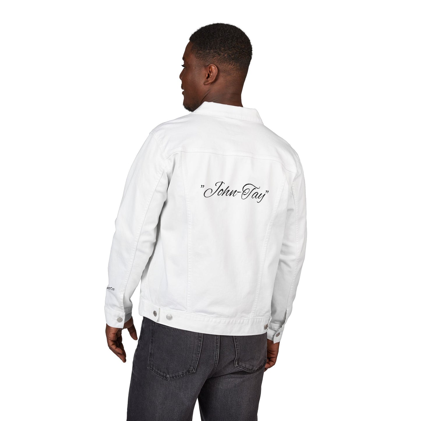 Veste en jean de Jhaunta (broderie) - Collection de prononciation personnalisée du créateur