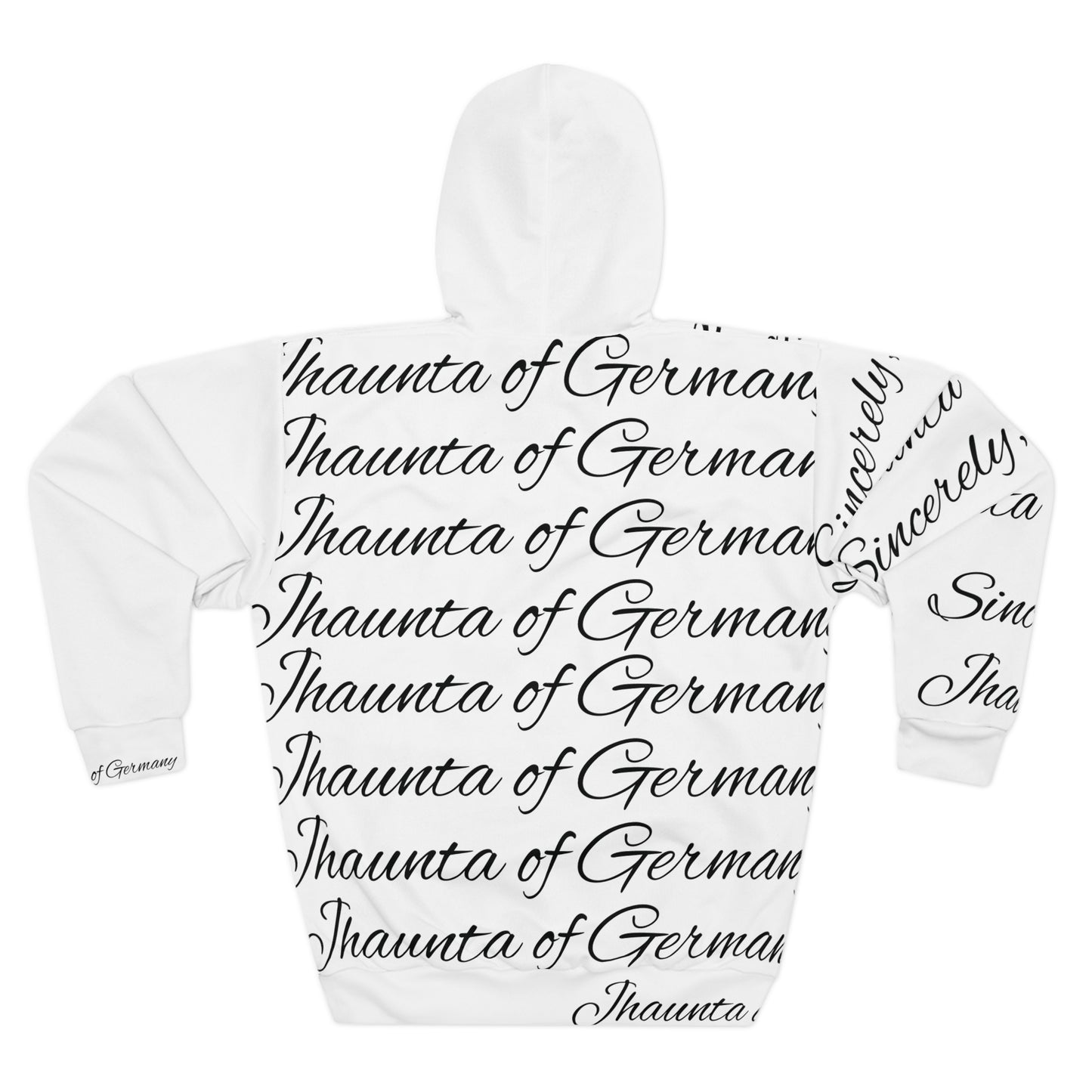 Jhaunta's designer's custom hoodie