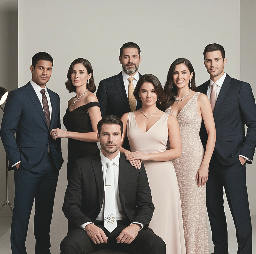 Elegant Monogram Necktie